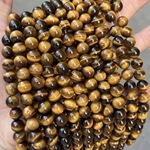 直播爆款黄虎眼散珠子diy手串女项链半成品饰品配件材料现货批发