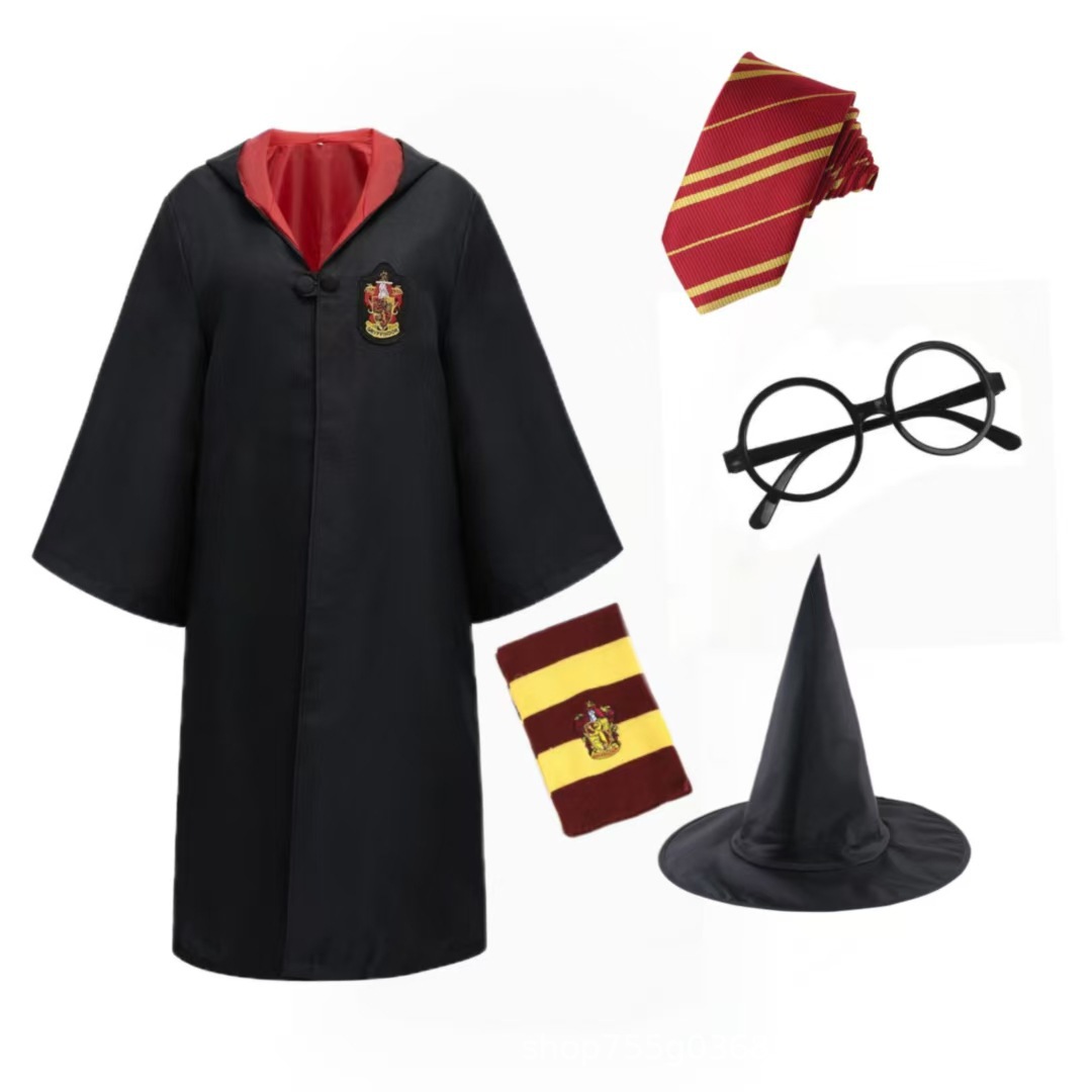 Халат Гарри Поттер + галстук + очки + шапка + шарф