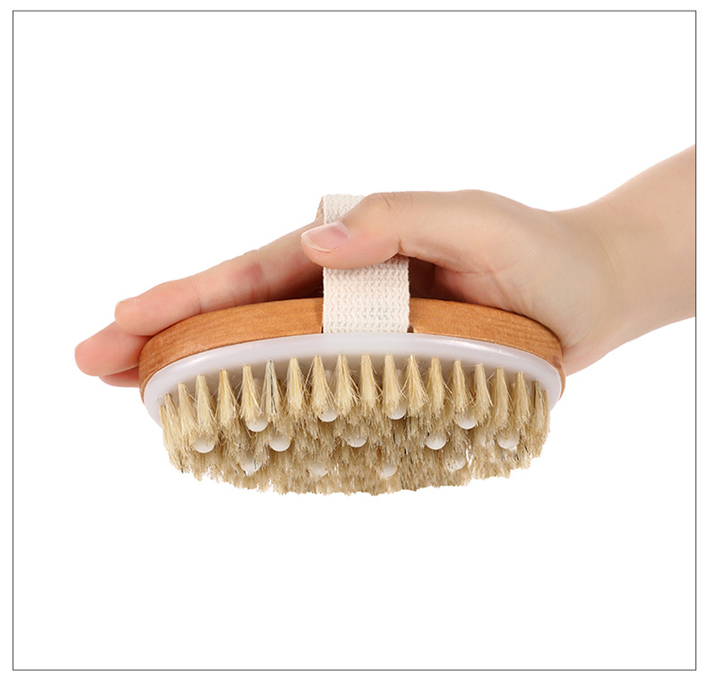 Retro Solid Color Wood Bath Brush/massage Brush 1 Piece display picture 1