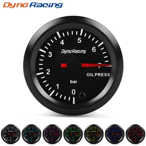 12V avtomobil modifikasiyası yağ təzyiq ölçən 52MM rəngli sürətli mühərrik 0-7bar