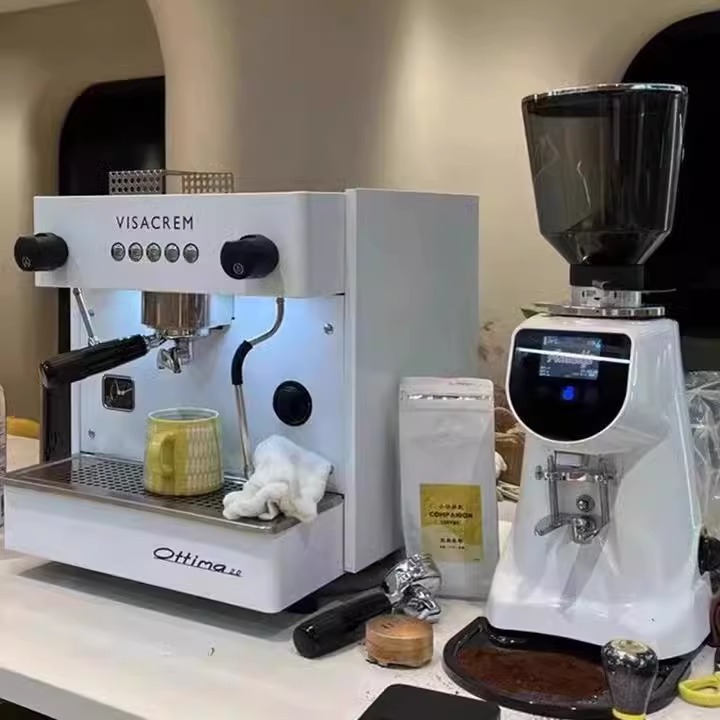 Visacrem España Ottima 2.0 cafetera semiautomática comercial de doble cabeza al por mayor