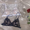 Sexy lace underwear, ultra thin bra, custom made, french style, with embroidery