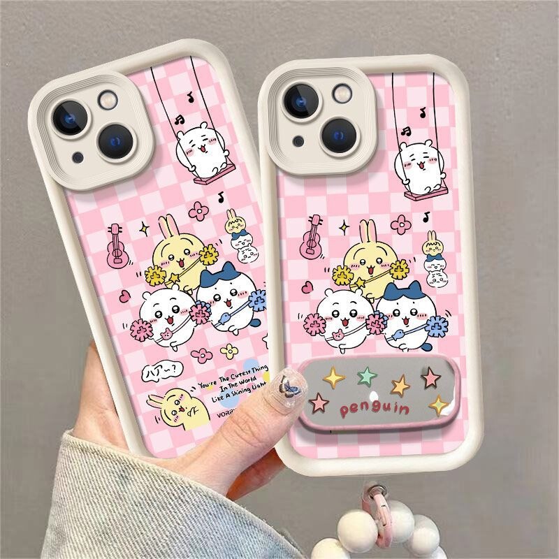 Cross-border compatible Samsung S26FE cartoon phone case, A27, A37, super cute Usagi stand and bracelet protective case Cross-border compatible Samsung S26FE cartoon phone case, A27, A37, super cute Usagi stand and bracelet protective case