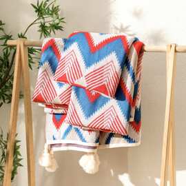 波西米亚风沙发毯子办公室午睡空调毯民宿床尾搭毯装饰加厚毛毯