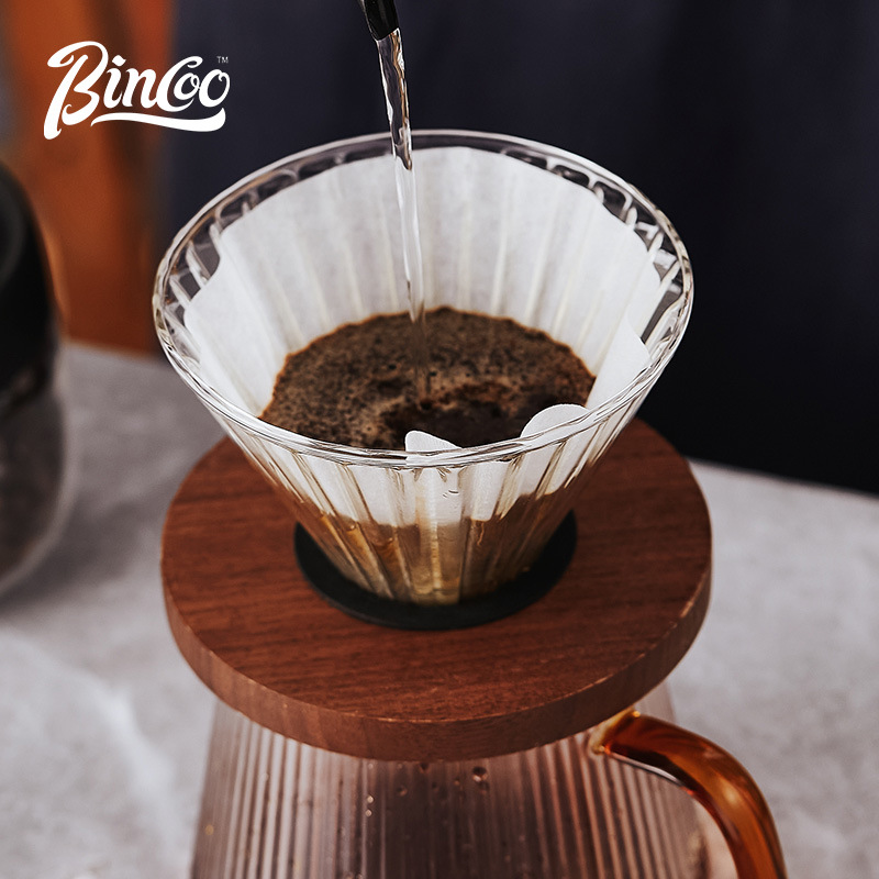 Bincoo patrón vertical cafetera mano cafetera de papel de filtro de café V60 filtro Taza mano Cafetera Mano traje de café