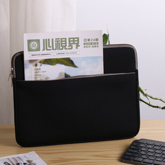 簡約雙層拉鏈潛水料保護套 SBR防振13Air14pro15筆記本電腦內膽包