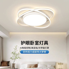 マスターベッドルームランプ 2025 新しいシンプルでモダンな雰囲気のリビングルーム LED シーリングランプラウンドバルコニーランプ