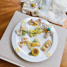 婴儿发夹不伤发小碎发胎毛韩国高级感汗毛夹发量少宝宝蝴蝶结夹子