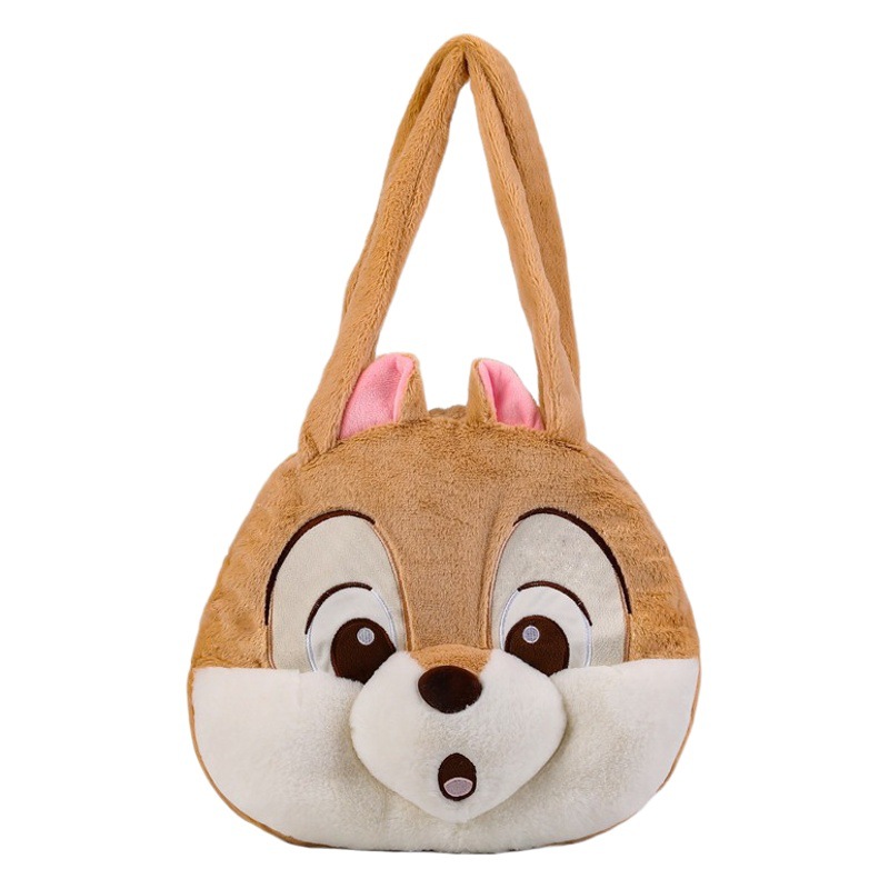 Venta al por mayor nuevo juguete de peluche fresa oso ardilla grande Satchel transfronterizo Comercio exterior muñeca bolsa grab máquina intercambio regalo