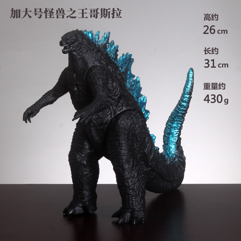 Monster King Godzilla pegamento flexible grande muñeca juguete hecho a mano modelo violento monstruo dinosaurio conjunto móvil