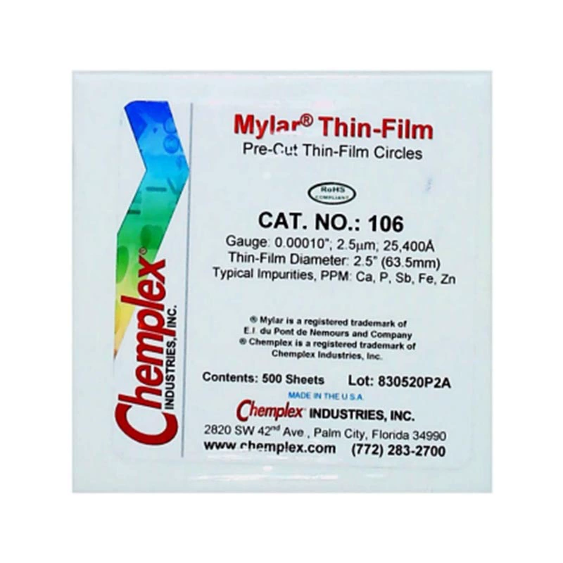 Соединенные Штаты Chemplex McLarned пленка 106 156 256 100 150 250 образец чашки специальная тестовая пленка Mai