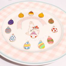 厂家直销 diy饰品滴油合金 复活节彩蛋兔子马赛克 配件项链钥匙扣