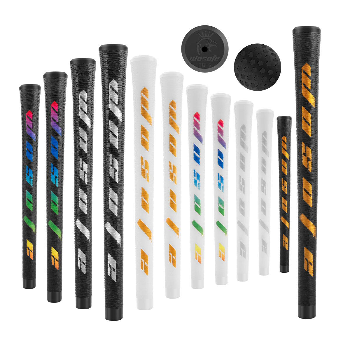 Venta caliente Golf agarre barra de hierro barra de madera universal Golf Club agarre antideslizante transparente absorbente del sudor selección multicolor