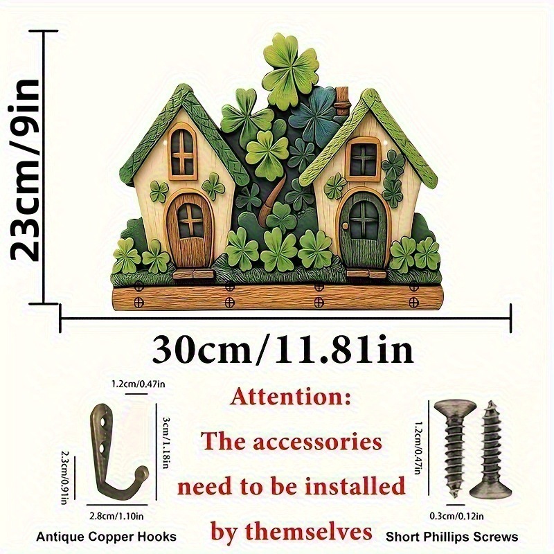 跨境木质向日葵自行车粉红小屋钥匙挂架客厅大门木制装饰平面挂件|undefined