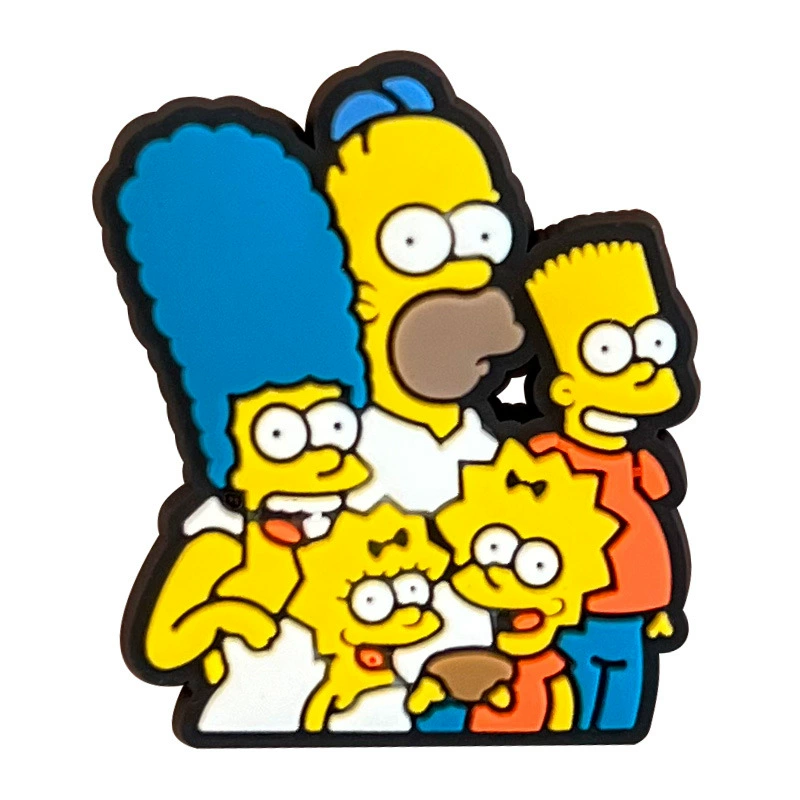 Подвески для обуви (серия Simpsons) Кроки-жиботы, одна подвеска для обуви, 18 вариантов цвета