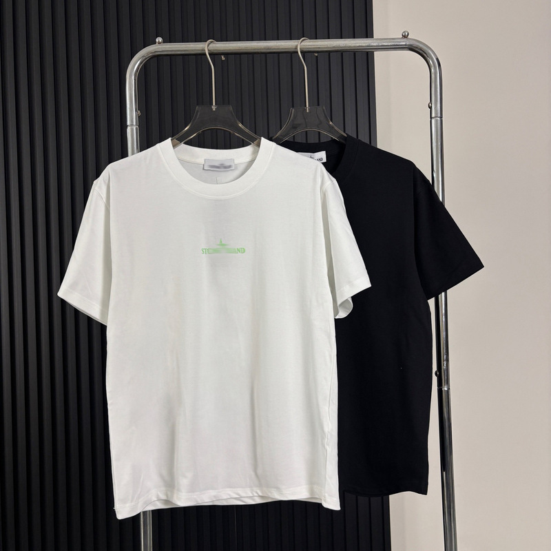 Cross-Border American-Style Stone-Pattern High-Quality Foam-Printed Short-Sleeve T-Shirt for Men and Women, Trendy Export Fashion Cross-Border American-Style Stone-Pattern High-Quality Foam-Printed Short-Sleeve T-Shirt for Men and Women, Trendy Export Fashion