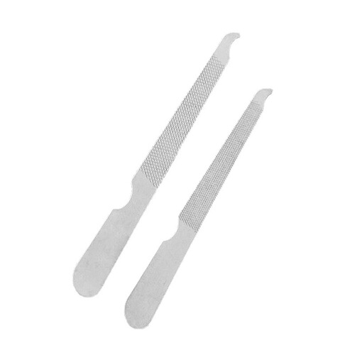 Stainless steel nail file, grinding file bar, file knife, dead skin picker, ear cleaner, nail art set accessories, tools