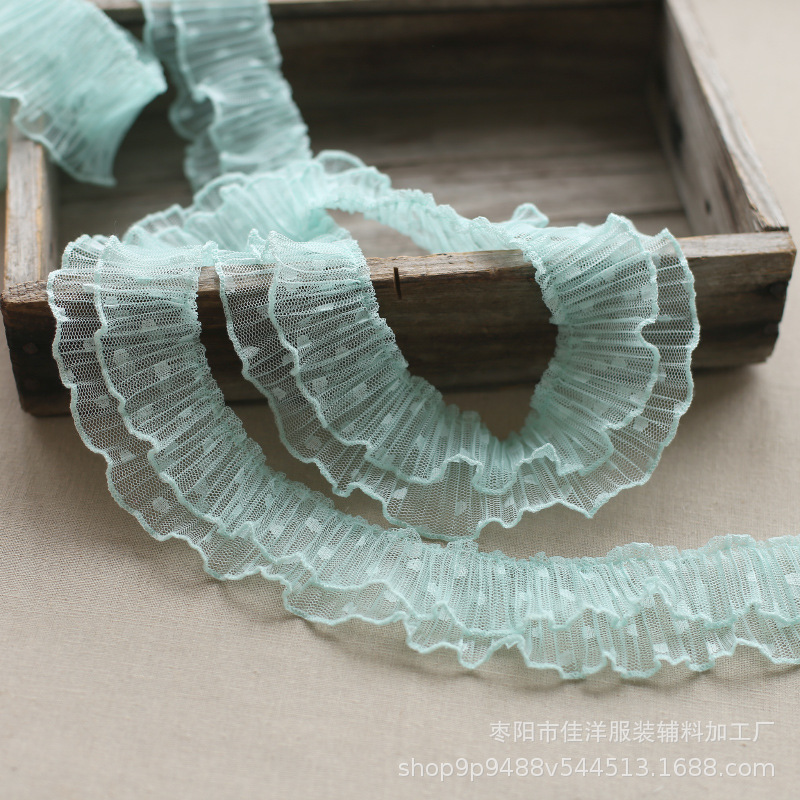 Accesorios de oreja de madera de doble capa color de encaje al por mayor accesorios de encaje de muñeca Lolita Nuevo