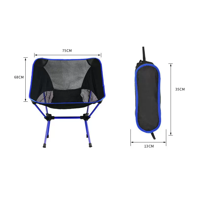户外便携折叠椅子美术太空靠背露营马扎钓鱼凳轻便月亮椅跨境供应