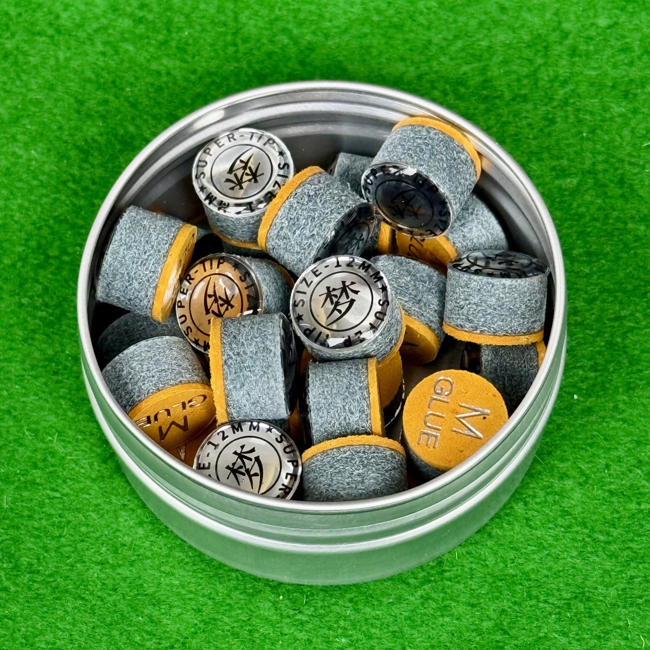 Super dream leather head 12mm unisex M, 20 pcs in a box