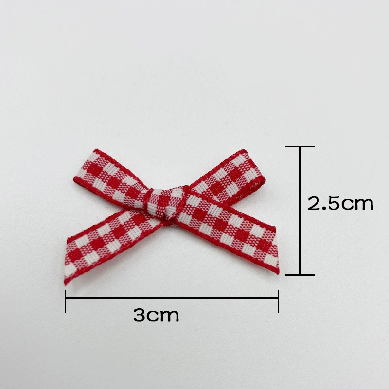 【Spot supply】Банки цветной клетчатый бант 2 точки клетчатый ремень одежда кукольное украшение аксессуары