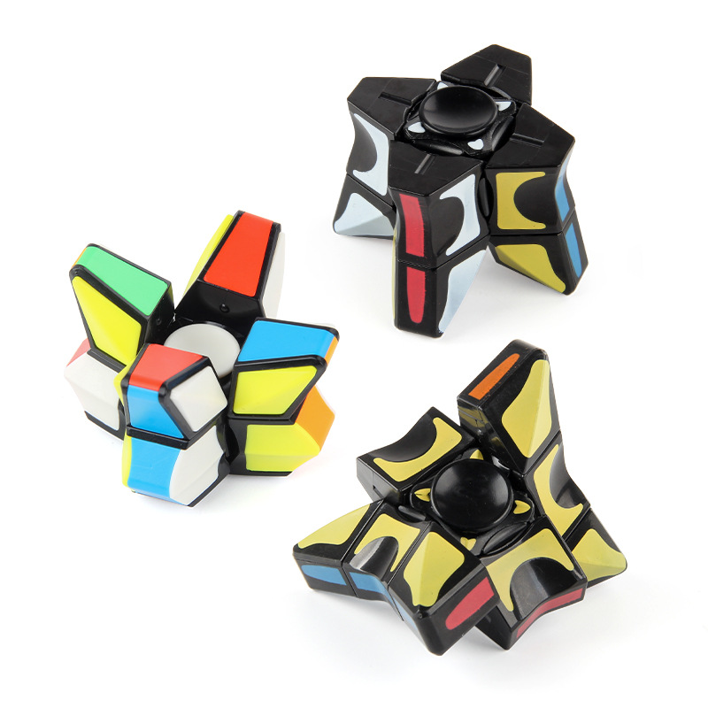 Giroscopio de dedo Cubo de forma especial suave descompresión giratoria Cubo de descompresión de primer orden Cubo de descompresión de ventilación juguete fábrica al por mayor