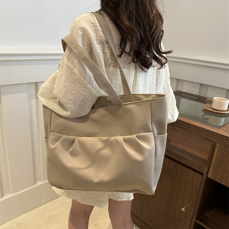 Bolso de lona de mujer 2024 nuevo bolso de hombro de moda de verano de gran capacidad de transporte tote bolso de mano casual