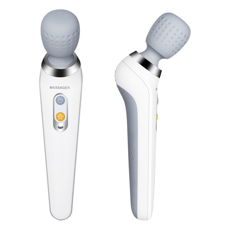 Martillo de masaje, martillo de masaje portátil, palo de masaje eléctrico inalámbrico, masajeador vibratorio recargable, adecuado para múltiples partes del cuerpo