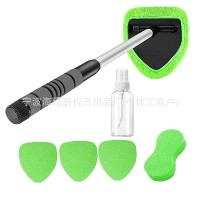 Car cleaning tools, Window Cleaning Kit with - pentagon-b-sponge-4-green-cloth-covers-spray-bottle-sponge-block