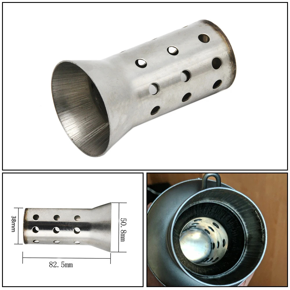 Motorcycle Exhaust Pipe Tail Section Silencer Large Displacement Sports Car Modified 51mm Honeycomb Low-Pitched Silencer Plug Silent Plug