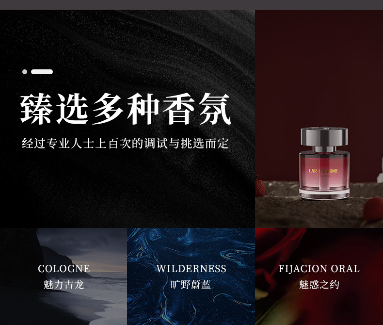 Highly Attractive Interstellar Car Air Freshener and Home Perfume, Fresh Men's Glass Fragrance, Internet-Famous Odor-Removing Liquid Scent