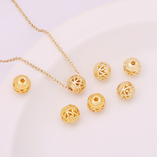 14K����ɫ�U�ջ������Ľ����~�X�y�A��DIY�����8mm���ɢ��