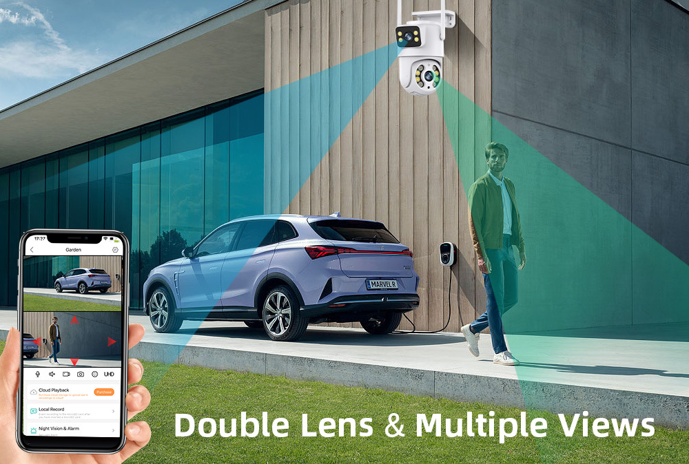 Xiongmai iCSee WiFi kamerası, 6MP, dış mekan dürbün