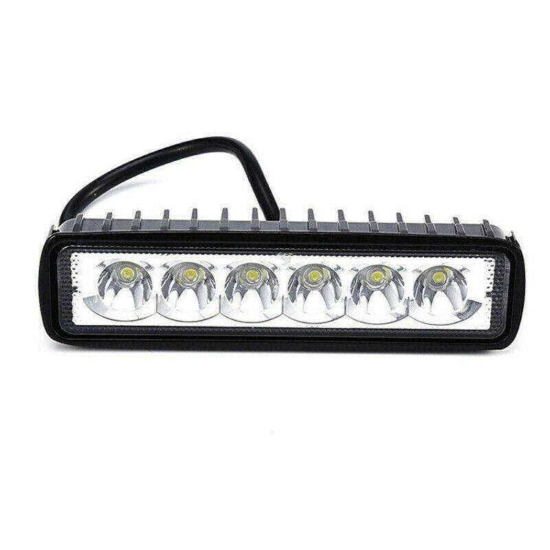Luz de trabajo de automóvil 18W luces de trabajo todoterreno luces de techo luces auxiliares 6LED luz blanca