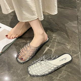 2026新款水晶鞋果冻拖鞋女夏时尚拖鞋外穿防滑凉拖鞋女包头半拖鞋