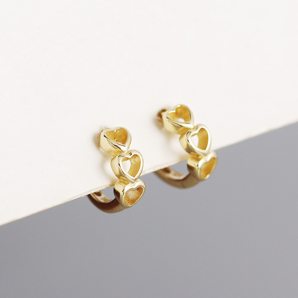 Heart No Inlaid Plating Earrings display picture 9