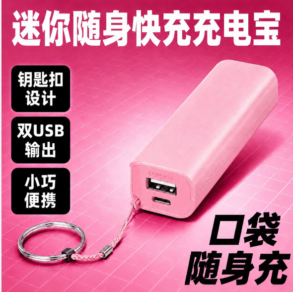 跨境小容量罗马移动电源大容量2600毫安小巧充电宝公司企业活动