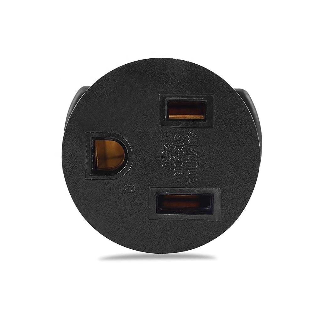 意大利转美标转换接头直头意大利转美规美国三插三孔母头转换插头