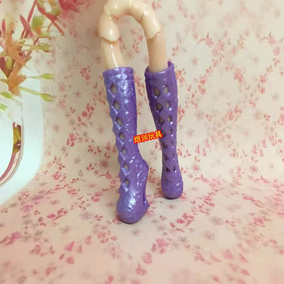 Ботинки Gaotong для 11.5" (27 см) Барби, высокие пластиковые голенища, многоцветная смесь
