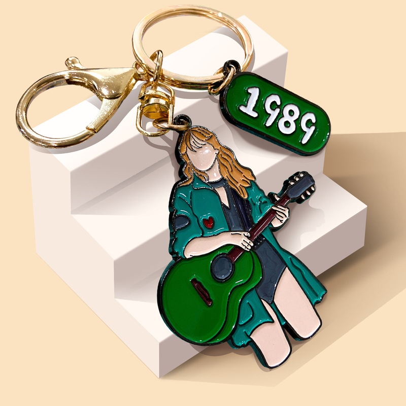 Big Sale Taylor Swift Keychain Cartoon Merchandise Cross-Border Taylor Swift Key