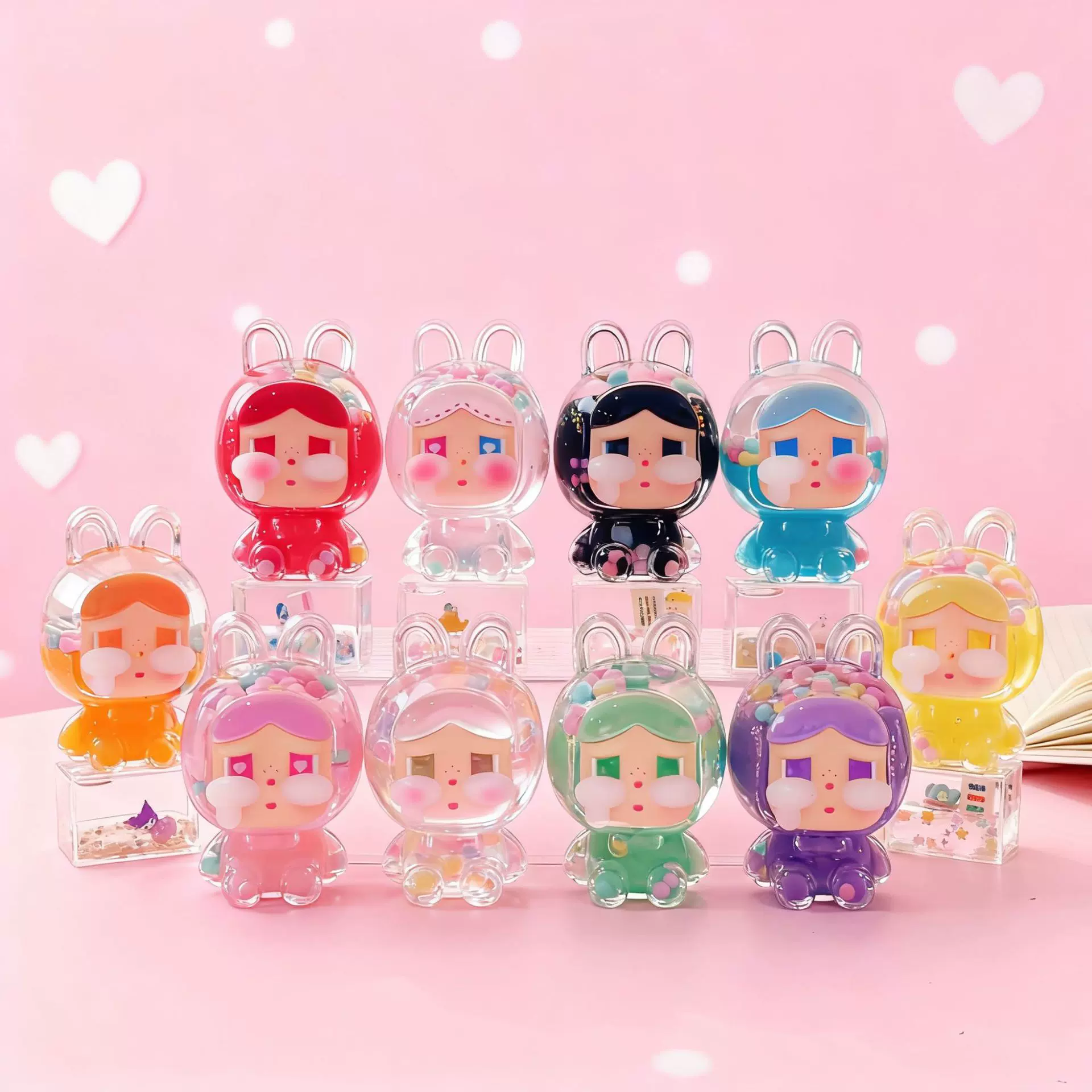 哭娃流沙瓶炫彩大号爆潮玩摆件diy盲盒盲袋创意饰品摆台桌面装饰