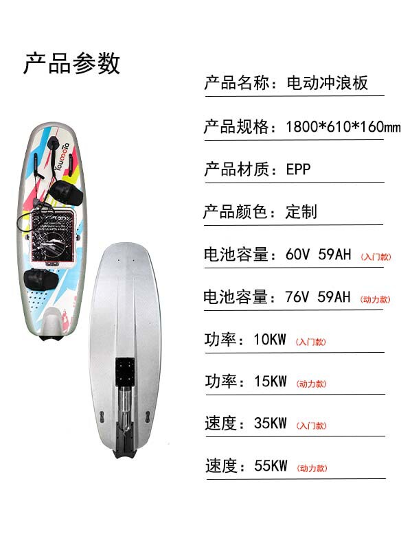 新しいアップグレードされた電動サーフボードは、湖や海辺で個人的にサーフィンを楽しむことができます。ハイパワー 15KW はカスタマイズ可能で、長いバッテリー寿命を備えています。|undefined