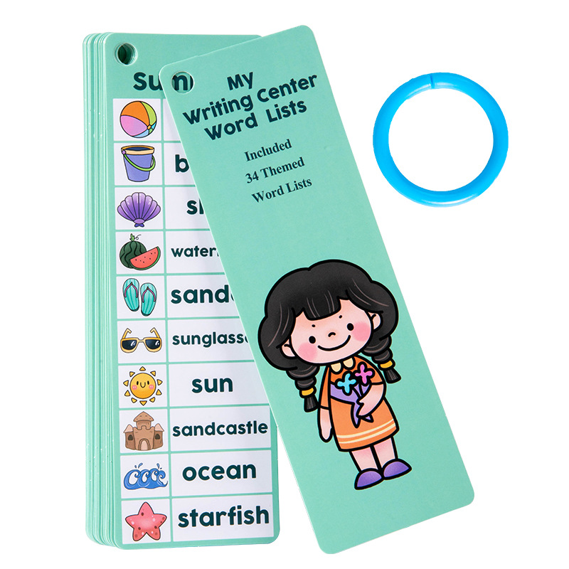 Tarjetas de aprendizaje cognitivo de palabras de alta frecuencia transfronterizas de inglés Tarjetas de educación temprana de alfabetización de niños Ayuda de enseñanza de vocabulario inglés