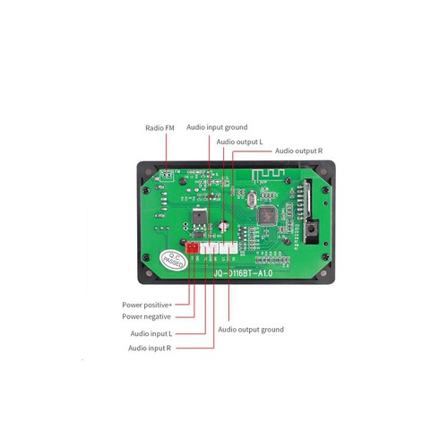 JQ Bluetooth module car amplifier audio accessories mp3 decoder board Bluetooth amplifier board Jinqiang Sheng Electronics