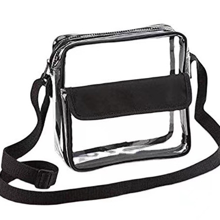 Amazon caliente transparente de PVC hombro mochila bolsa de viaje bolsa de playa bolsa deportiva de gran capacidad