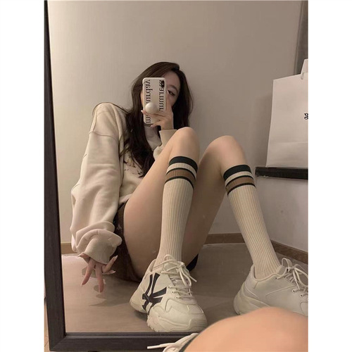 JK College-Style Versatile Long Stockings, Sleek Minimalist Solid-Colored Calf Socks—Japanese & Korean Designs That Slim Your Legs