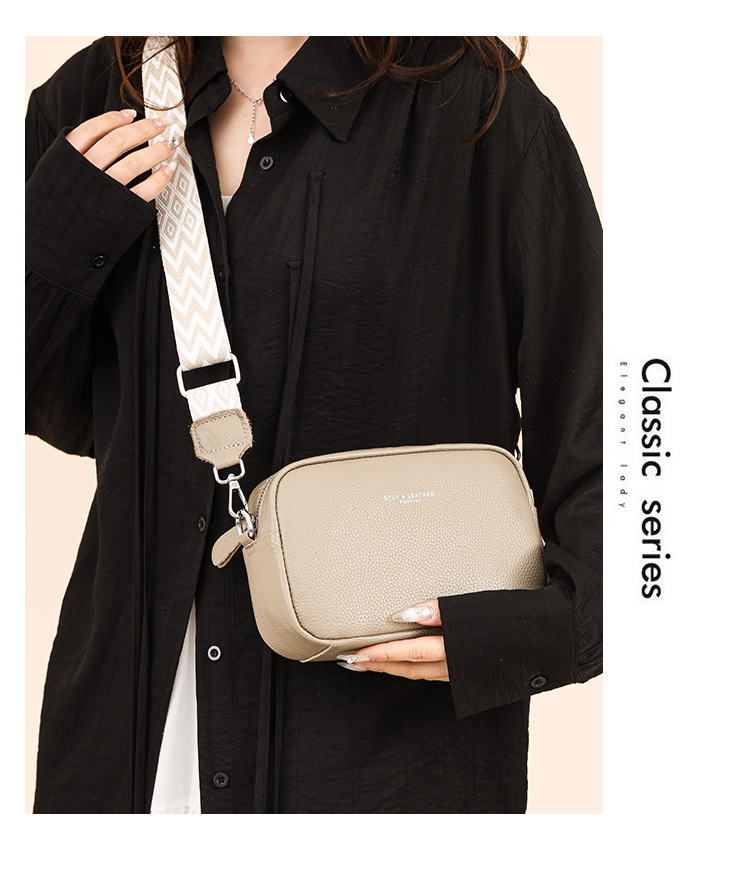 Women's Genuine Leather Crossbody Bag With Wide Strap_voghion.com