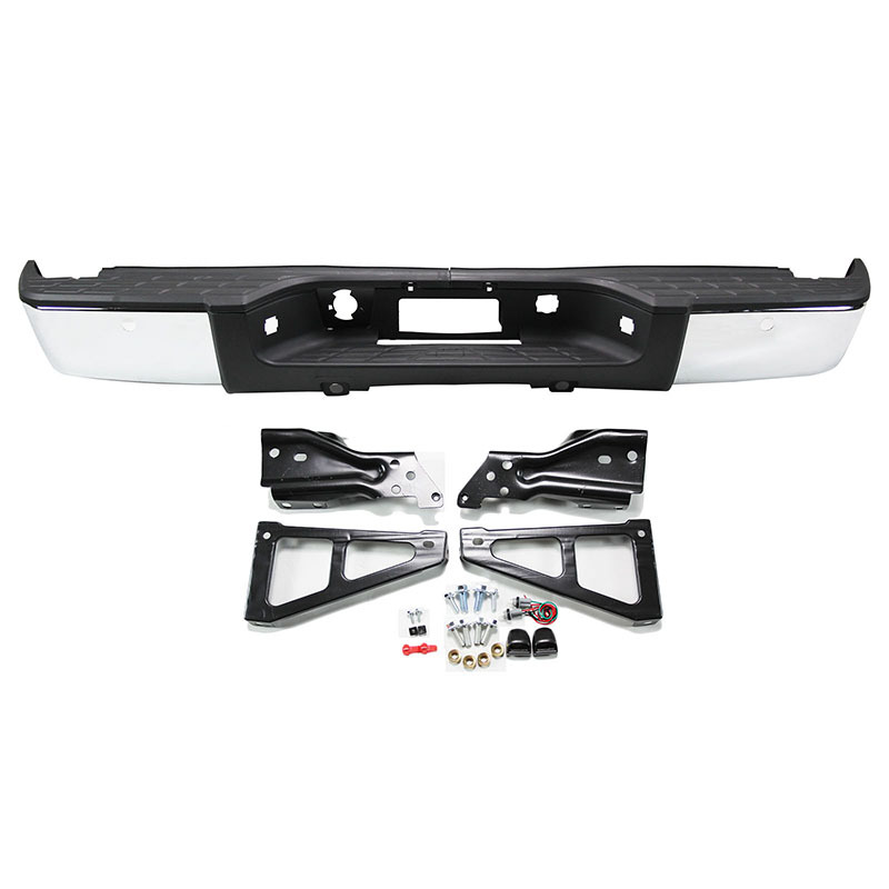Aplicable a Chevrolet 08-13 Silverado parachoques traseros Solode original con agujeros de radar galvanizados