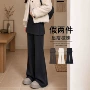 高腰秋冬新款休闲微喇裤