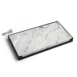 Anzhishang minimalist LED partition light guide plate surface luminous marble laminate acrylic laminate lamp in hotel Exhibition Hall